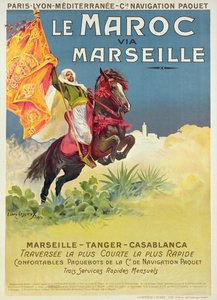 Marokko og Marseille-plakat, 1913